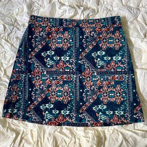 H&M Velvet Mini Skirt